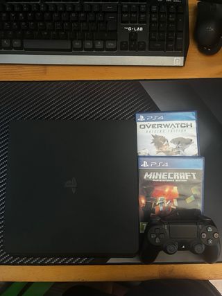 Ps4 slim 500gb  dos juegos