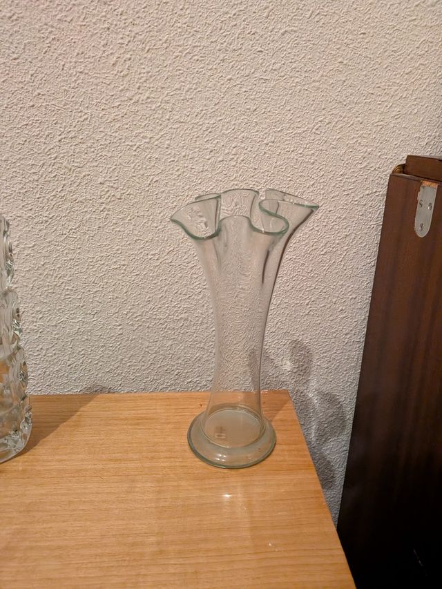 Jarrón de cristal decoración