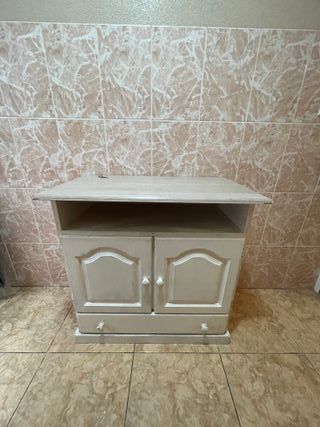 Mueble recibidor madera