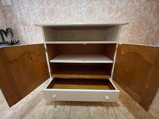 Mueble recibidor madera