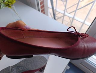 Zapatos Bailarinas de piel