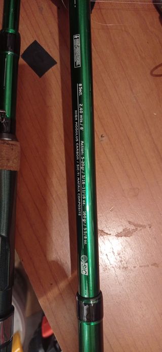 Cañas de pesca spinning telescópicas