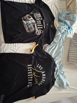Camisetas de baloncesto Chicago Bulls y Lakers
