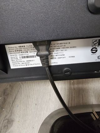 Monitor HP L2245wg Negro/Plateado