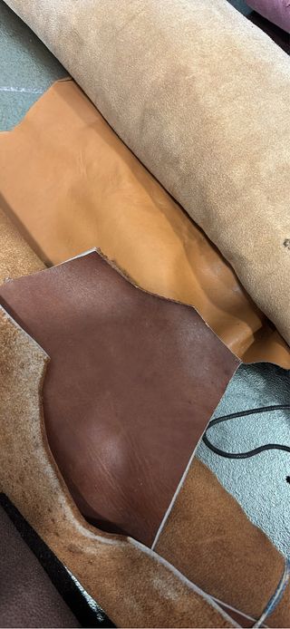 Retales de piel varios colores