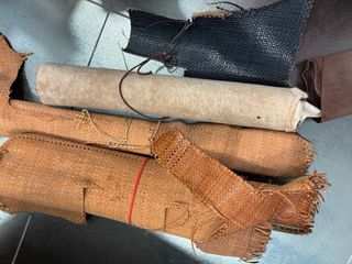 Retales de piel varios colores