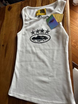 Camiseta sin mangas Corteiz blanca