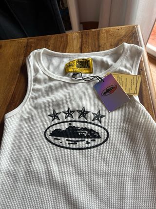 Camiseta sin mangas Corteiz blanca