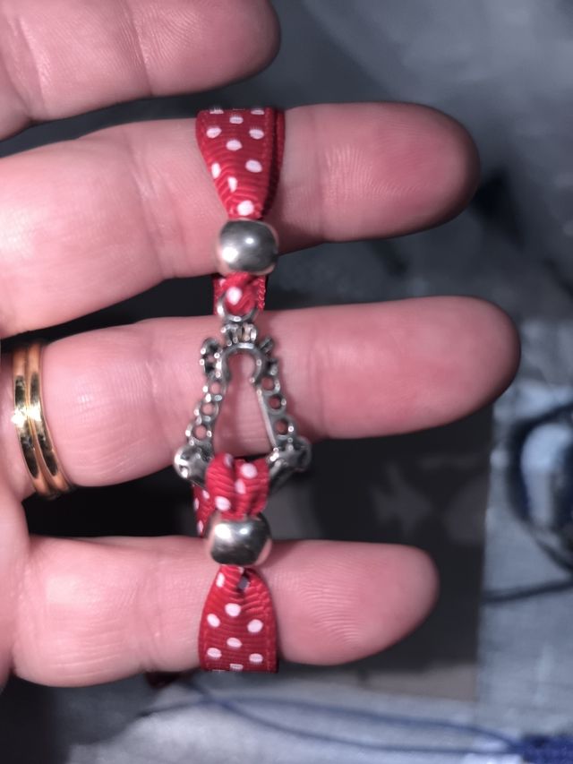Pulsera Virgen del Rocío artesanal