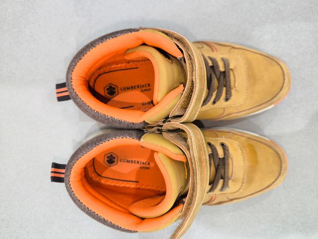 Scarpe Lumberjack bimbo marrone e arancione