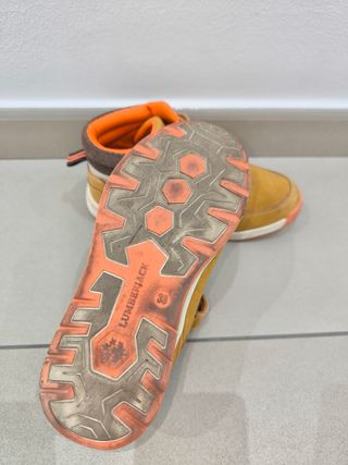 Scarpe Lumberjack bimbo marrone e arancione