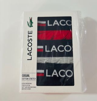 Caja Pack 3 Bóxers Lacoste Talla S.