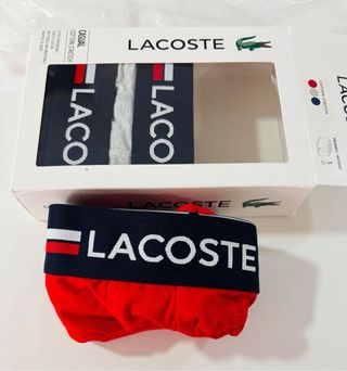 Caja Pack 3 Bóxers Lacoste Talla S.