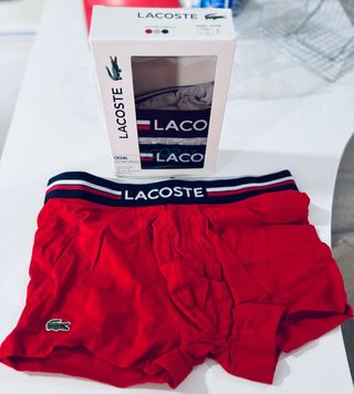 Caja Pack 3 Bóxers Lacoste Talla S.