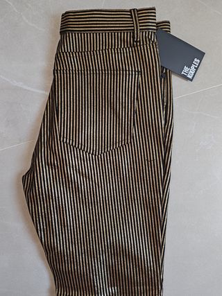 Pantaloni The Kooples righe oro nero XS/34