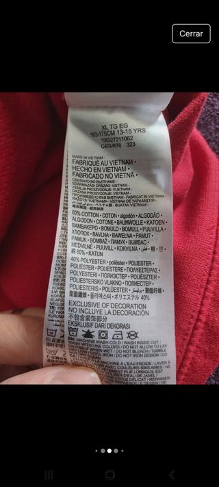 Sudadera Jordan 23 Roja ( 13-15 años )