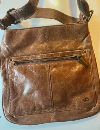 Marsupio in pelle marrone