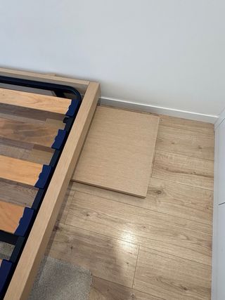 Cama Tatami 135x190 Madera y Metal