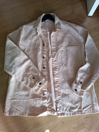 Sobrecamisa Bershka Rosa Hombre