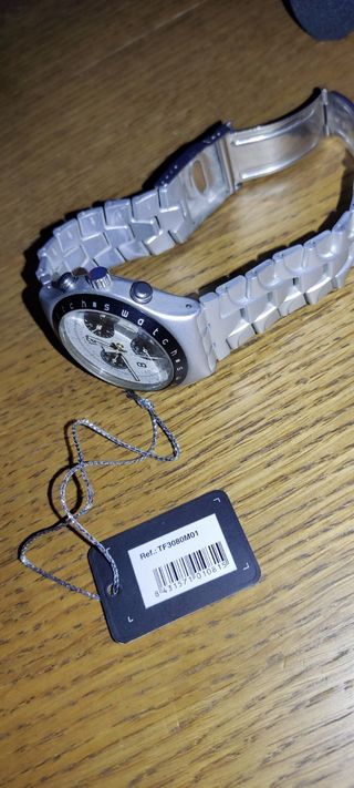 Reloj Time Force Cronógrafo Plata y Blanco