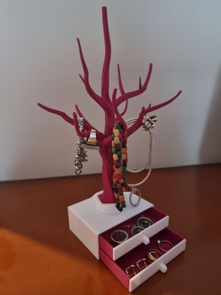 Árbol joyero con cajones – Organizador de joyas 