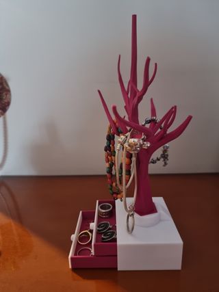 Árbol joyero con cajones – Organizador de joyas 
