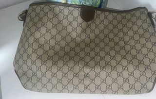 Borsa a tracolla  beige e marrone