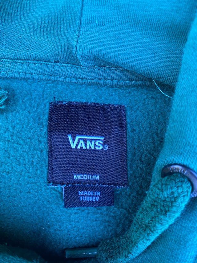 Sudadera Vans Verde con Logo Floral