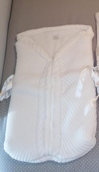 Saco capazo Paz Rodríguez blanco