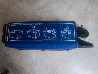 Cuna de viaje Hauck azul