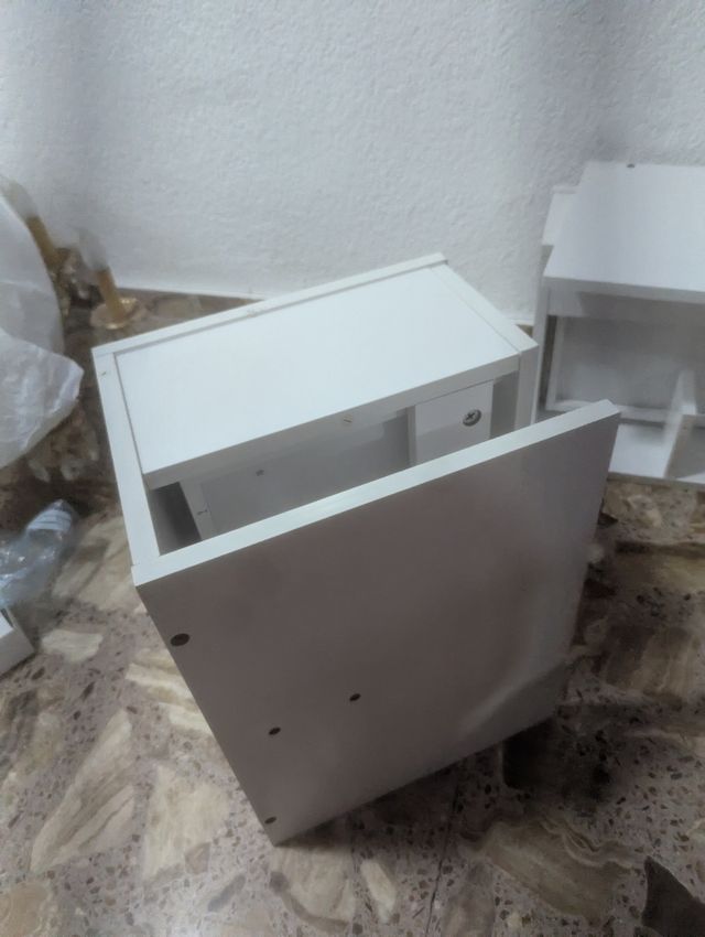 Mesita Noche Flotante IKEA Blanca