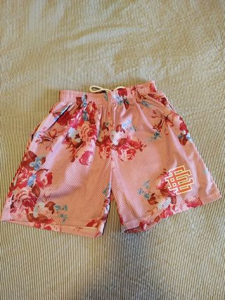 Pantalones cortos florales rosas