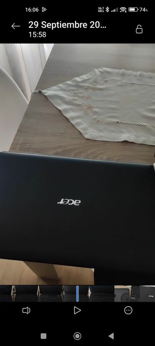 Portátil Acer Negro Buen Estado