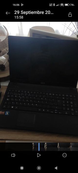 Portátil Acer Negro Buen Estado