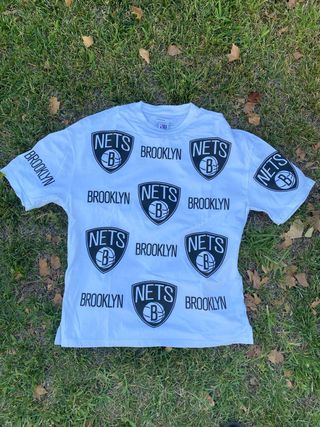 Camiseta Bershka NBA Brooklyn Nets Blanca