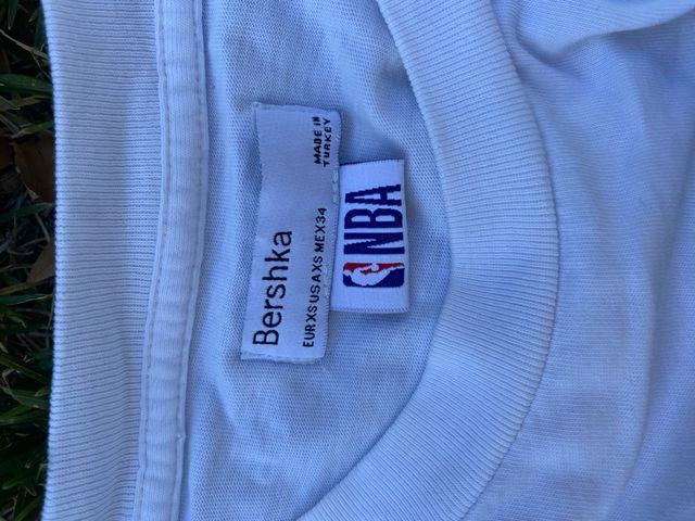 Camiseta Bershka NBA Brooklyn Nets Blanca