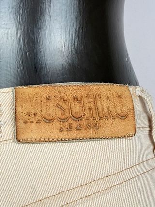 Moschino Jeans Vita Alta Donna W26 Beige