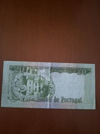 Billete 20 Escudos Portugal 1964