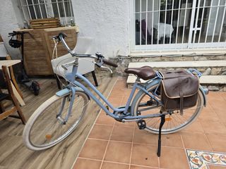 Bicicleta paseo mujer celeste