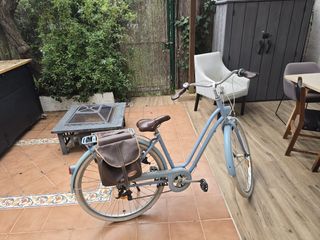 Bicicleta paseo mujer celeste