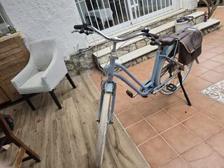 Bicicleta paseo mujer celeste