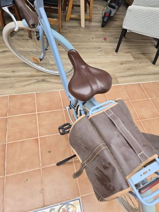 Bicicleta paseo mujer celeste