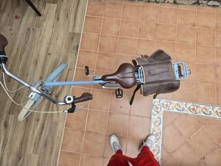 Bicicleta paseo mujer celeste