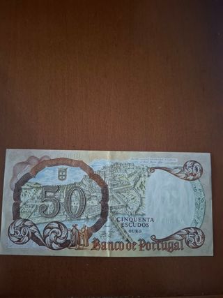 Billete 50 Escudos Portugal 1964
