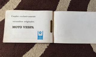 Catálogo Recambios Vespa PK 125-75 XL 1987