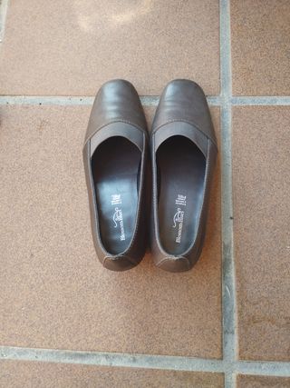 Zapatos planos Blossom Blues piel gris