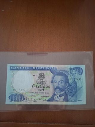 Billete 100 Escudos Portugal 1965