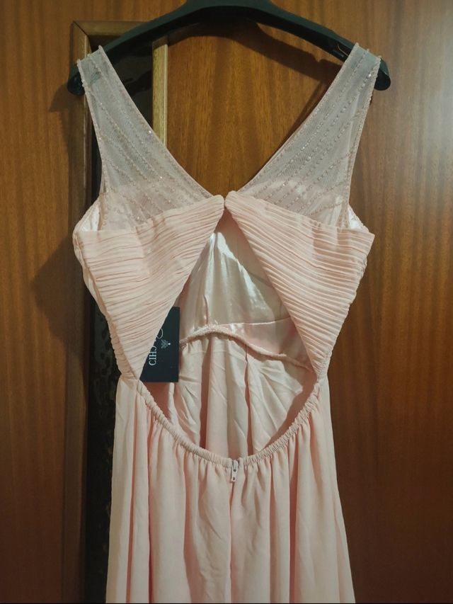 Abito da cerimonia Lei Chic rosa salmone