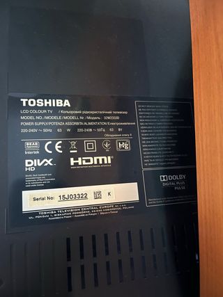 Televisor Toshiba Negro