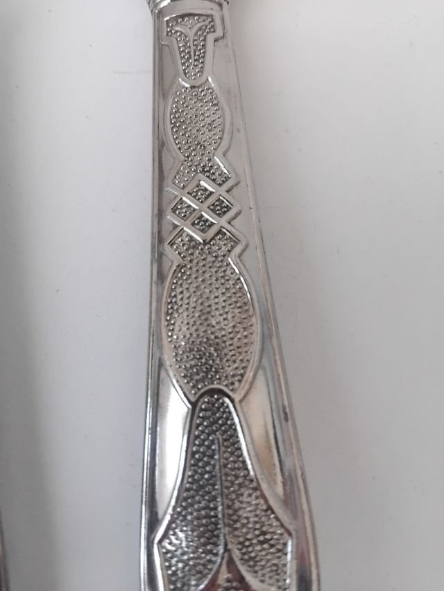 Pala y cuchillo tarta plata